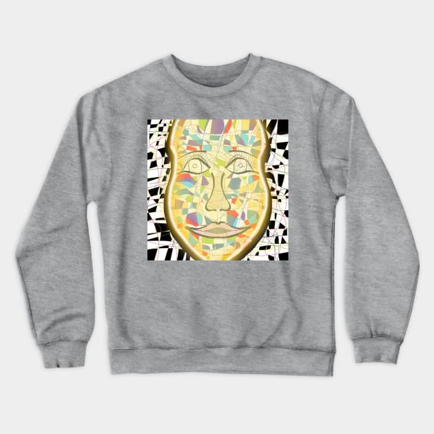 Futuristic Woman Crewneck Sweatshirt by ArtsyPieces